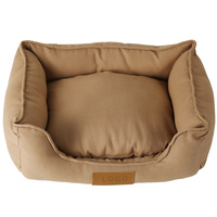 Lit pour chien et chat rectangulaire moderne, solide, lavable, toutes saisons, pour chiens de petite et grande taille, avec fond antidérapant