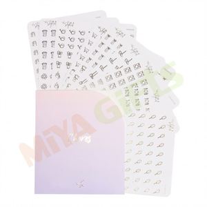 Paquete de Pegatinas Personalizadas con Iconos Mini para Planificador de Café, Etiquetas Transparentes Pequeñas para Diario y Planificación Diaria - Product Image 1