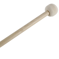 Factory Customs 36 cm Length Long Size Wooden Marching Drum Felt Bass Drumstick Felt Percussion Instrument for Kids