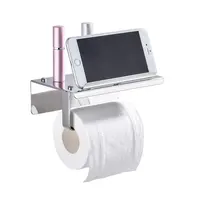 360 derece dönebilen kendinden yapışkanlı rulo kağıt havlu tutucu telefon raflı 304 paslanmaz çelik tuvalet kağıt rulo tutucu