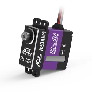 AGFRC A20BHM Motor sin Escobillas de Alta Velocidad con 11.4KG de Torque y 0.068 Segundos de Tiempo de Respuesta, Engranaje de Acero, Programable, Mini Coche RC 1:24, Batería 2S - Product Image 1