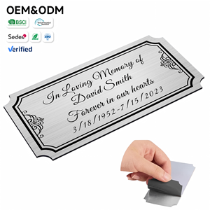 Plaques commémoratives gravées sur mesure en gros pour les maisons funéraires, fournitures de cimetière, OEM accepté, <span class=keywords><strong>plaque</strong></span> commémorative en gros - Product Image 1