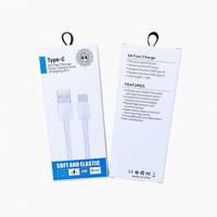 Câble USB Type-C vers Type-C-USB 1m à charge rapide 6A pour téléphone portable, appareil photo et ordinateur - Boîte de vente au détail