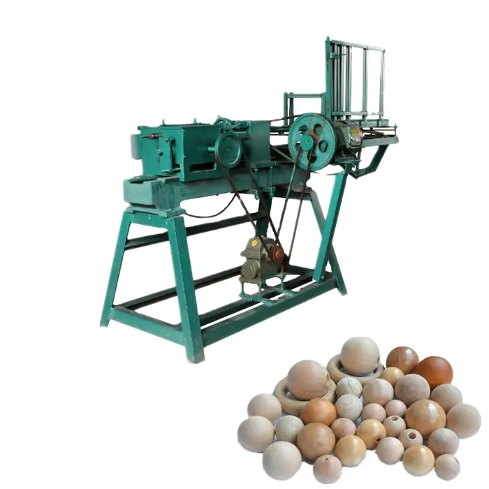 frequency controlled wooden bracelet processing lathe/ automatic round ball wooden bead making machine
