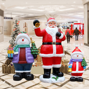 Silla Real de Santa Claus de Fibra de Vidrio Personalizada a Tamaño Real para Decoración - Product Image 2