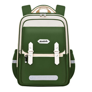 Sesame Baby Student Backpack 15 Inches Large Capacity Unisex School Bag Solid Color Design - Product Image 2