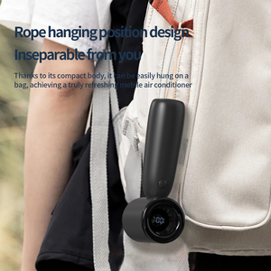 New Portable Bladeless Rechargeable USB Handheld Fan Custom Logo Box Packaging Plastic Hotel Use Adjustable Speed Small Size - Product Image 5