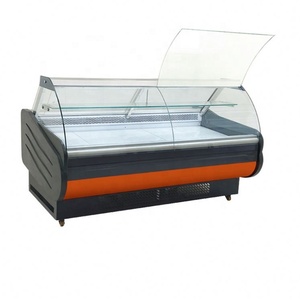 Réfrigérateur de <span class=keywords><strong>boucherie</strong></span> en gros d'usine, réfrigérateur de présentation de viande à température unique avec refroidissement par air, grande réduction - Product Image 1
