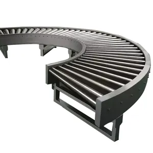 High Quality 90 Degree 180 Degree Curved Roller Conveyor Tapered Roller Conveyor Manufacturer Customization