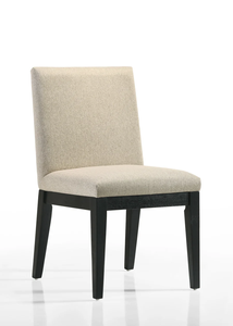Silla de Comedor Moderna Tapizada en Lino con Patas de Metal para Uso en el Hogar o en Restaurantes - Product Image 4
