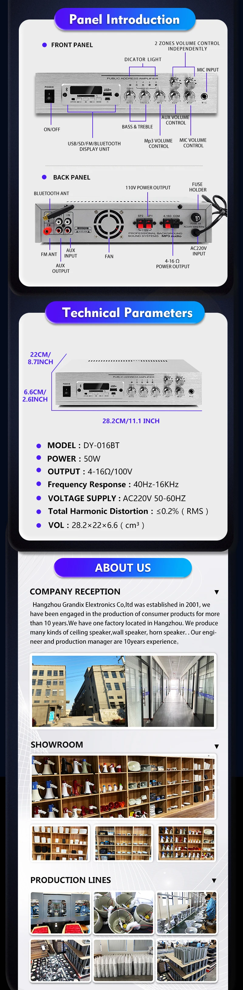Amplifier power supply board dj amplifier input output big power car amplifiers