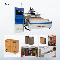Router CNC para Trabajos en Madera Hausser de Alta Calidad RichAuto Syntec Engine 2128 2040 con Husillo ATC de 9kw y Cambio de Herramienta