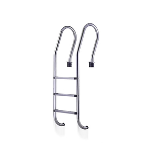 Échelle de piscine pliable, gain de place, avec mécanisme à charnière et verrouillage pour piscine hors sol - Product Image 1