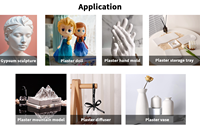 Poudre d'art en gypse blanc DLD - Origine Zhejiang - Pour sculpture, artisanat, modélisme, ornement de bureau, cadeaux DIY - Poudre de gypse