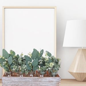 Ramas de Hojas de <span class=keywords><strong>Eucalipto</strong></span> Mixtas a Granel, Hojas de <span class=keywords><strong>Eucalipto</strong></span> Ovaladas con Semillas Blancas, Ramas para Coronas Florales, Guirnaldas, Ramos y Decoración Verde - Product Image 5
