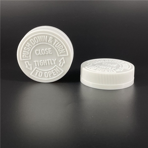 Customized Color Plastic Bottle Caps CRC 89mm 410 Child Resistant Lids Childproof Closure Top PP Plastic Bottle Screw Cap - Product Image 1