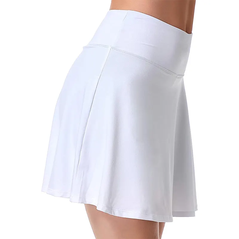 Pantalones cortos de cintura alta para mujer, ropa deportiva personalizada, Casual, de la mejor calidad, de Yoga activo, faldas divididas, 2021