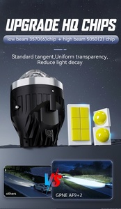 AF9X+2 Double projecteur laser <span class=keywords><strong>tricolore</strong></span> 3000K 6000K 4500K 6000K, phare antibrouillard 3 pouces pour Toyota avec support universel - Product Image 5