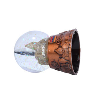 ลูกบอลคริสตัลพร้อมหอคอยหิมะอาราเมเนียโบราณเป็นของขวัญลูกบอลน้ำ - Product Image 3