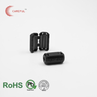 SCRC35A Split Ferrite Clamp Core Inner 2.5mm for Below 2.5mm Cables Choke Coil Power Line EMI RFI Filter Transformer Ring Core
