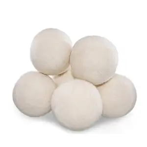 7cm Natural Eco Friendly Washing Machine Laundry Clean Ball Organic Natural Reusable XL 100% Wool Softher Wool Felt Dryer Balls