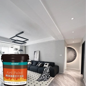 Peinture murale à l'émulsion de latex pour intérieur, effet coquille d'œuf, décoration murale, revêtement liquide écologique pour application au pistolet, à base d'eau - Product Image 2