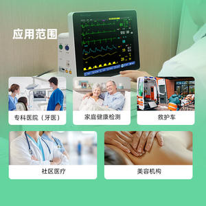 Moniteur ECG portable Promax Medical PM-P12B sans fil avec batterie intégrée certifié CE pour utilisation sur tout le corps - Product Image 2