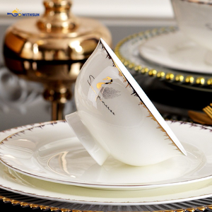 Productos Más Vendidos 2025, Juego de Vajilla de Porcelana Fina de 36 Piezas, Estilo Europeo, para 6 Personas, Servicio de Catering - Product Image 3