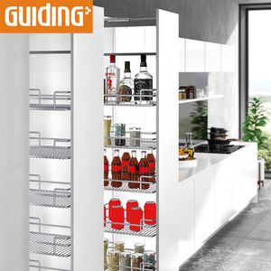Despensa de cocina, organizador de almacenamiento, rodamiento de bolas, deslizante, extraíble, estantes de alacena para esquina, armarios de cocina - Product Image 6