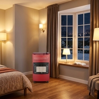 Chauffage mobile au gaz noir, chauffage infrarouge au gaz avec chaleur réglable pour intérieur, maison, chambre, petit commerce