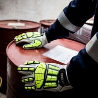 Gants de travail de sécurité anti-impact Portwest A745 ANSI/ISEA niveau de résistance à la coupure 6 EN388 déchirure 4 - Gants de travail en cuir de qualité supérieure résistants aux coupures et aux impacts