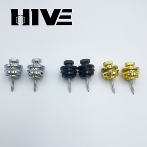 HIVE2pcs/set באיכות גבוהה תפעול קל למכירה חמה חלקי נעילת רצועת גיטרה משלוח מהיר נגד נפילה לחצני נעילת רצועת גיטרה - Product Image 4