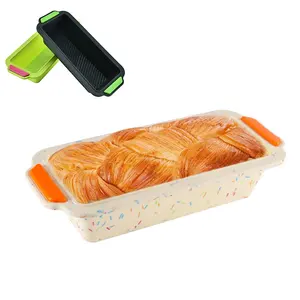 Nieuwe Stijl Populaire Siliconen Mini Brood Broodpannen Voor Het Bakken Van Custom Cake Decoratie Leverancier Rechthoek Diy Mal Handgemaakte Zeep Set