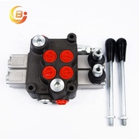 Válvula de Control Direccional Monobloque Hidráulica Manual de 2 Palancas Junbao ZDa-L15, 63Lpm, 315Bar, para Tractor y Cargador, Venta al Por Mayor