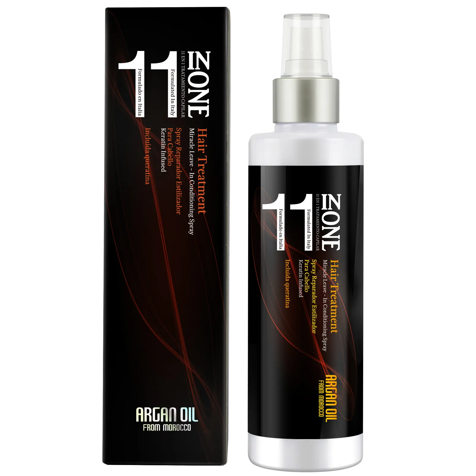 Private Label 11 In One Hair Sheen Hydrolyzed Protein Moisture Keratin Treated Repair Detangler Volumizing Leave In Hair Spray