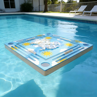 Vente chaude Natation Partie Mah Jong Tapis Étanche Eva Mahjong Flottant Piscine Mah Jongg Table