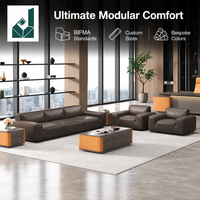 Canapé de salon haut de gamme, canapé en cuir moderne, ensemble de canapés modulaires sectionnels pour grand salon, meubles de salon