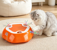 Juguete Interactivo para Gatos con Velocidad Ajustable y Salidas Aleatorias, Juguete Inteligente para Mascotas