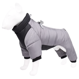 Fishprincess thanh lịch sọc mô hình không thấm nước Windproof Dog Harness Coat phong cách hiện đại có thể điều chỉnh mùa đông quần áo vật nuôi cho mùa xuân - Product Image 6