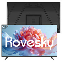 Televisor Inteligente OLED R&E de 55 Pulgadas, 4K HDR, Sistema Operativo Android, Diseño Delgado sin Bordes, Control por Voz, Reproductor Multimedia, Wi-Fi, Juegos, Televisor para Hoteles