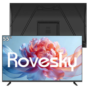 Téléviseur intelligent <span class=keywords><strong>OLED</strong></span> R&E 55 <span class=keywords><strong>pouces</strong></span> 4K HDR avec système d'exploitation Android, design sans bordure, commande vocale, lecteur multimédia en streaming, Wi-Fi, idéal pour les hôtels et les jeux - Product Image 1