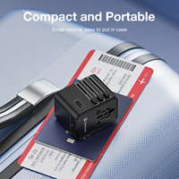 Adaptateur de voyage universel multi-prises Wontravel 2500W pour la Thaïlande et l'Inde, tout-en-un, cadeau