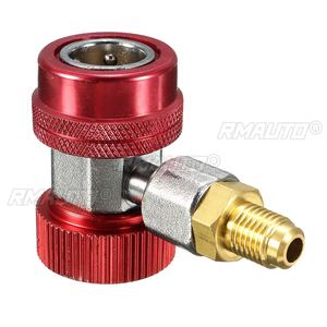 1 pièce Adaptateur de raccord rapide R134A pour climatisation automobile, Outil de décharge haute et basse pression R134a, Accessoires de climatisation, Manomètre de collecteur AC - Product Image 6