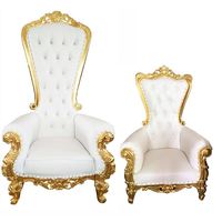 Chaise de trône noire sculptée, modèle Gold King, pour pédicure, mariage (couleurs bleu mariée et marié), table de burger, fabrication chinoise, Canada