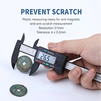 Portable Jewelry Sliding Ruler Gauge Measurement Tool Plastic 0-150mm Caliper Electronic Digital Display Vernier Caliper