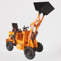 Petite machine à chargement frontal avec bras de levage extensible, quatre roues motrices, pour le transport de marchandises en plusieurs contextes