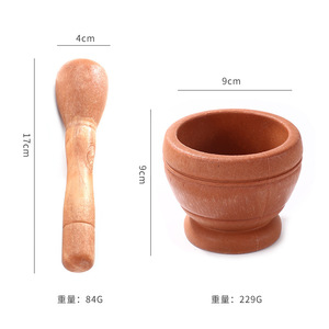 Presse-ail en PP à motif bois et <span class=keywords><strong>pierre</strong></span> ; Vente en gros d'ustensiles de cuisine, <span class=keywords><strong>mortier</strong></span> à ail, pilon à herbes, moulin à grains - Product Image 2