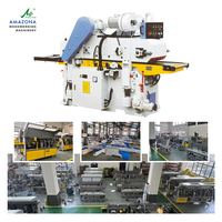 MB206H Machine combinée de menuiserie double face avec tête de coupe spirale, dégauchisseuse, scie à ruban et table coulissante de bureau