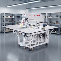 Machine à coudre industrielle entièrement automatique à tête rotative 360° JTK10-90AJ avec moteur de découpe laser CNC à aiguille simple