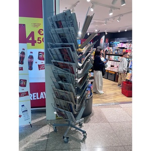 Estante <span class=keywords><strong>de</strong></span> exhibición <span class=keywords><strong>de</strong></span> soporte <span class=keywords><strong>de</strong></span> revista <span class=keywords><strong>de</strong></span> periódico <span class=keywords><strong>de</strong></span> libro <span class=keywords><strong>de</strong></span> folleto <span class=keywords><strong>de</strong></span> alambre giratorio <span class=keywords><strong>de</strong></span> metal - Product Image 2